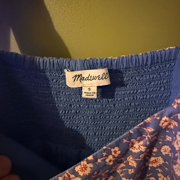 Madewell tie strap tiered midi dress summer vine print small - Picture 4 of 4